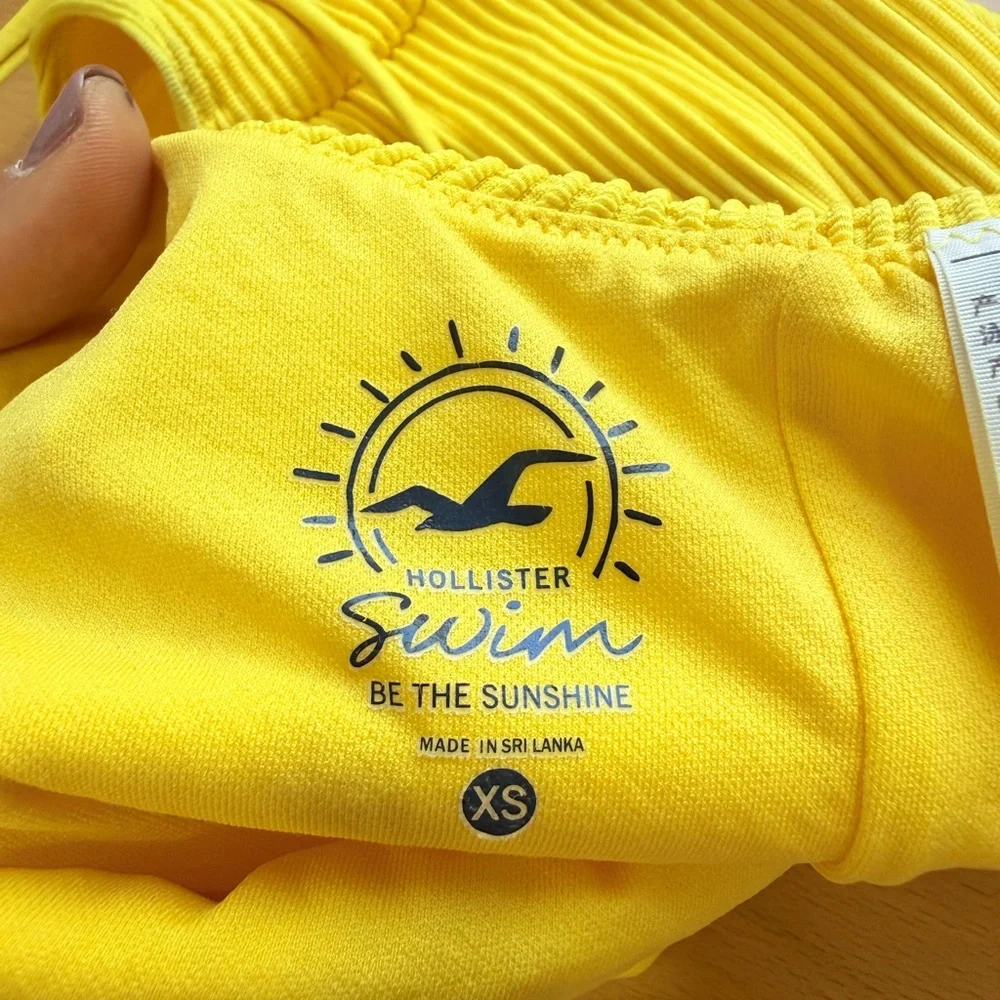 Hollister Sunshine ribbed one-piece‎ Yellow Swimwear XS